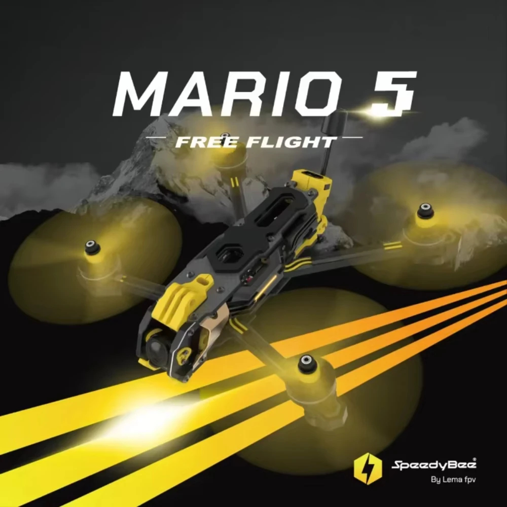 Carbon Fiber Drone Frame - Zestaw ramy Speedybee Mario 5 O4,