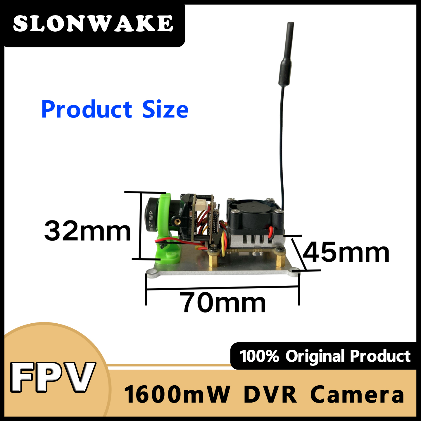 SLONWAKE 5.8G 48CH 200/500/100 – Fpv Camera recenzja i cena