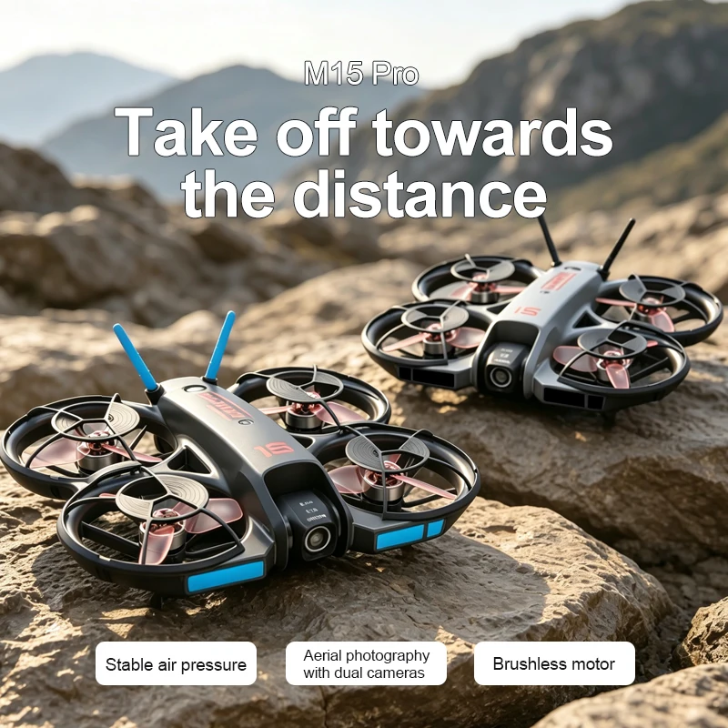 Nowy dron M15 FPV z ekranem, b – Brushed Drone Motor recenzja i cena