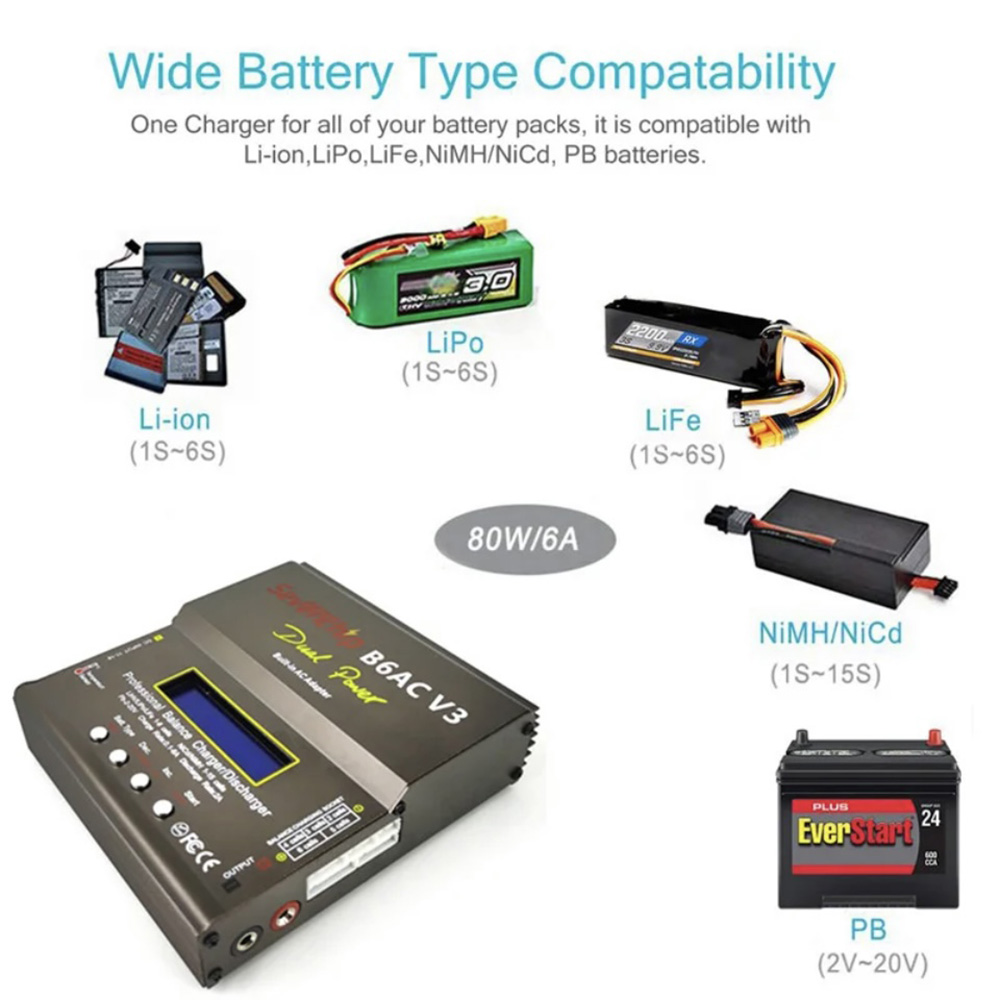 Zasilacz 80W IMAX B6AC V3 do ł – Balance Charger Rc recenzja i cena