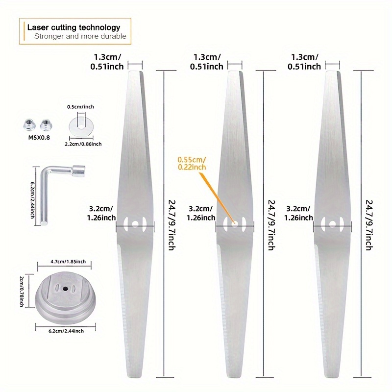 3 sztuki prostych ostrzy do ko – 5 Inch Propeller recenzja i cena